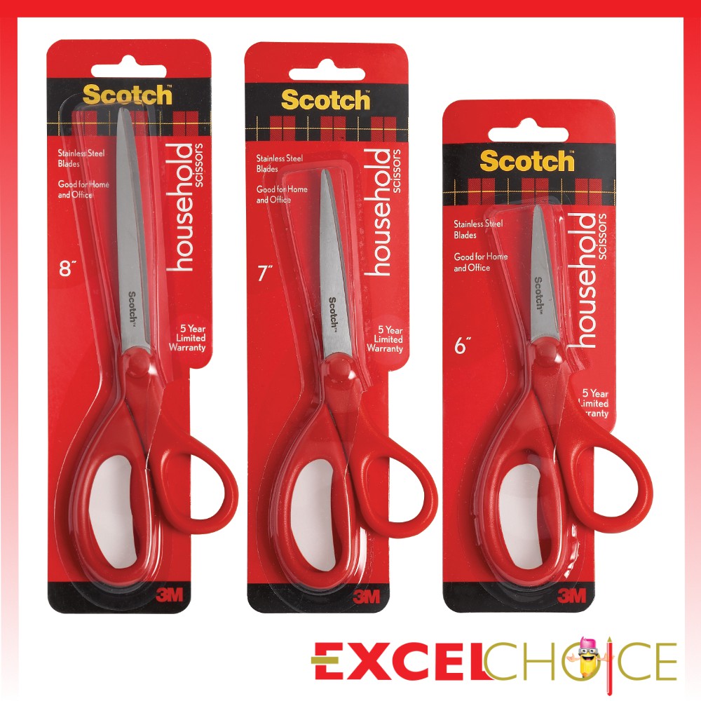 ภาพหน้าปกสินค้าสก๊อตช์ กรรไกรงานทั่วไป (6" 7" 8") กรรไกร Scotch 3M scissor CAT1406 CAT1407 CAT1408