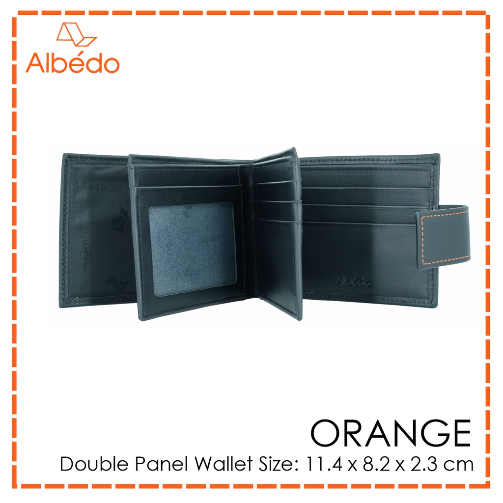 albedo-orange-double-panel-wallet-กระเป๋าสตางค์-กระเป๋าเงิน-กระเป๋าใส่บัตร-รุ่น-orange-or05699