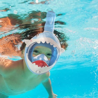 สินค้า หน้ากากดำน้ำ KF-3 หน้ากากดำน้ำเด็ก เต็มหน้า Underwater Spearfishing Cartoon Design Mask- kid -สินค้ามีพร้อมส่ง-