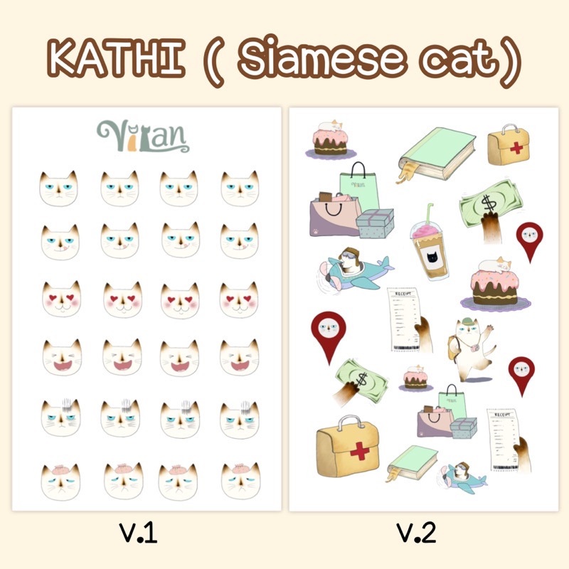 vilan-sticker-kathi-สติกเกอร์ลายแมว-พี่กะทิ-แมววิเชียรมาส-size-a5-a6