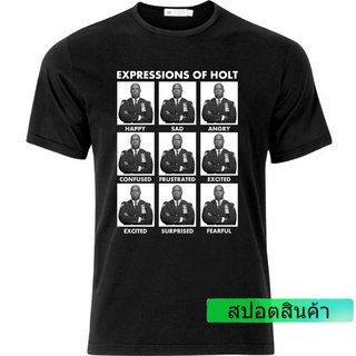 GILDAN ลดราคา เสื้อยืดลําลอง แขนสั้น พิมพ์ลายตลก Brooklyn Nine Nine Expressiof Holt สําหรับผู้ชาย