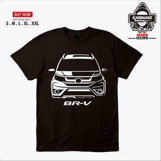 เสื้อยืด พิมพ์ลายรถยนต์ Honda BRV Karimake