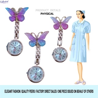  Nurse Watch Student Exam Quartz Pocket Watch New Cartoon Cute Crystal Butterfly Wall Watch