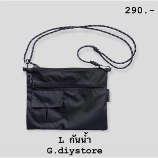 🔥พร้อมส่ง🔥 Sacoche Bag  ( ใบใหญ่ L) กระเป๋าผ้าไนลอน กันน้ำ ทรงสวย