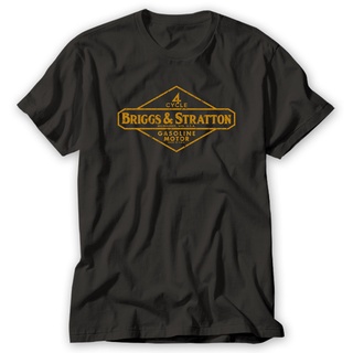 เสื้อยืดโอเวอร์ไซส์เสื้อยืดลําลอง ผ้าฝ้าย แขนสั้น พิมพ์ลาย Briggs Stratton ทรงหลวม สไตล์ฮิปสเตอร์ สําหรับผู้ชายS-3XL