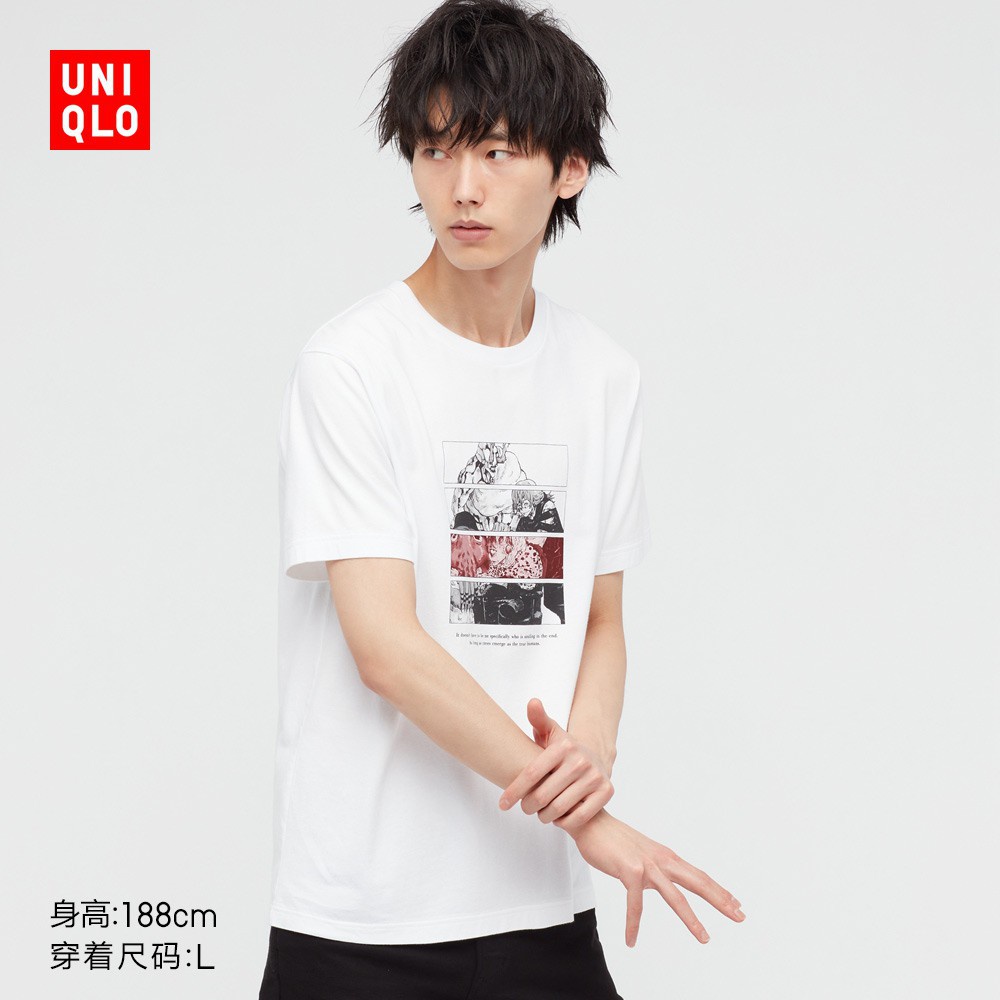 uniqlo-เสื้อยืดคอกลม-แขนสั้น-พิมพ์ลายการ์ตูน-สําหรับคู่รัก440679