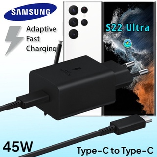 ที่ชาร์จ SamsungGalaxy S22 Ultra 45W Usb-C to Type-C ซัมซุง หัวชาร์จ(EU) สายชาร์จ 2เมตร Fast Charge ชาร์จเร็ว ชาร์จด่วน