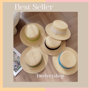สินค้า หมวกสานทรงคัพเค้ก Bamboo Boater Het.