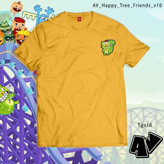 เสื้อเด็กหญิง - สินค้า AV แฮปปี้ทรีเพื่อน tshirt การ์ตูน Anthropomorphic ป่า Nutty เสื้อ V10 สําหรั