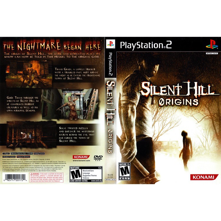 Jeu Silent Hill Origins Sur PS2 - Rare - Complet Et En Très Bon état - Konami