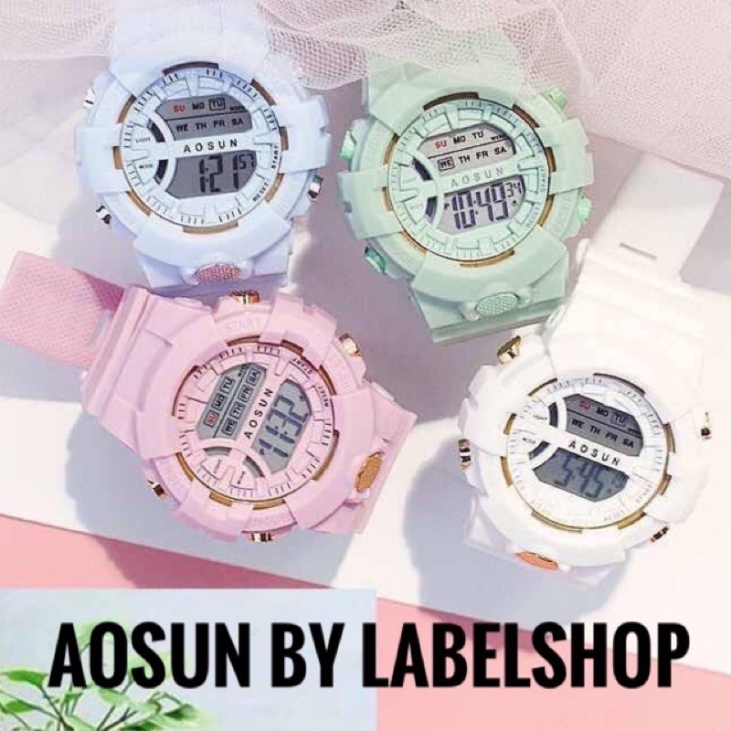 ภาพหน้าปกสินค้านาฬิกา Aosun % ใส่ได้ทั้งผู้หญิงและผู้ชาย จากร้าน labelshop บน Shopee