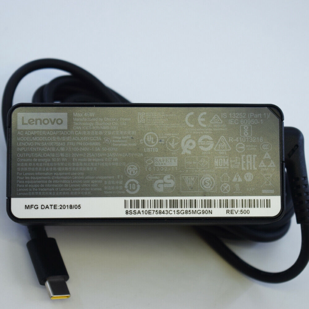 อะแดปเตอร์ชาร์จไฟ-ของแท้-lenovo-45w-20v-2-25a-type-c-usb-c-สําหรับ-e480-t480-t490