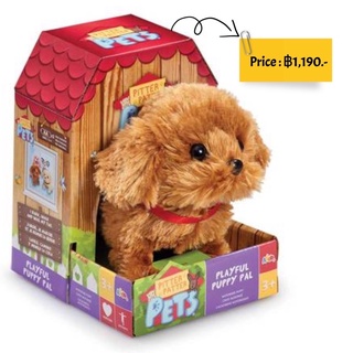 Pitter Patter Pet Playful Puppy Pal Soft Toy - Chocolate Lab