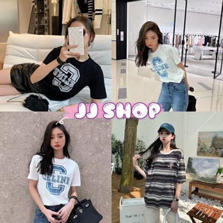 JJ Shop​💜​พร้อมส่ง เสื้อยืดแขนสั้น ผ้านิ่มใส่สบายผ้าลายพื้นๆ "DX-1031/9721"