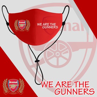 ภาพหน้าปกสินค้าหน้ากากผ้า แมส ผ้า ผู้ใหญ่ มีสายคล้องคอ ลายอาเซนอล สีแดง arsenal ที่เกี่ยวข้อง