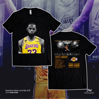 คอลูกเรือSPORTS STARคอลูกเรือเสื้อยืดคอกลมFacebox TEE - LEBRON JAMES เสื้อยืดผ้าฝ้ายแท้all size