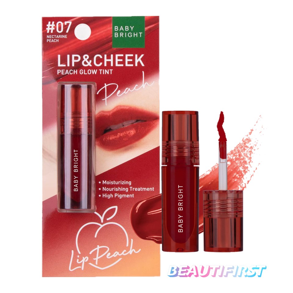 ลิปทินท์-baby-bright-lip-amp-cheek-peach-glow-tint