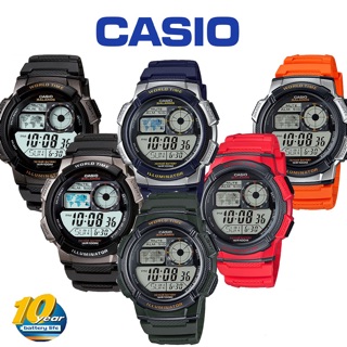 สินค้า 🚗พร้อมส่ง🚗 AE-1000W นาฬิกาข้อมือCASIOแบตเตอรี่ 10 ปี   ของใหม่ของแท้100% ประกันศูนย์เซ็นทรัลCMG 1 ปี
