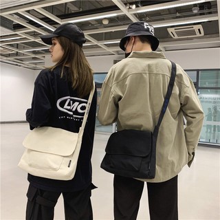 กระเป๋าผ้า Big แคนวาส สะพายข้าง เรียบ สวย  สไตล์มินิมอล Canvas shoulder bags