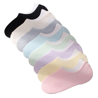 สินค้า KAFU D522 ถุงเท้าข้อสั้น ผ้าฝ้าย หลายสี สำหรับผู้หญิง ซิลิโคนป้องกันการลื่น