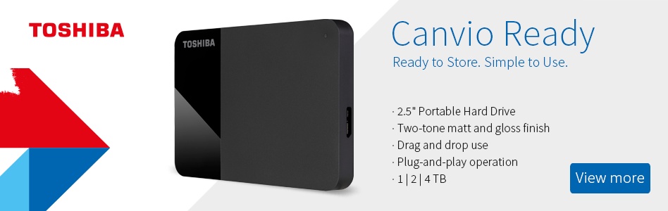 รายละเอียดเพิ่มเติมเกี่ยวกับ Toshiba External HDD (2TB) USB 3.2 SuperSpeed รุ่น (Canvio Ready B3) 2.5" ฮาร์ดดิสพกพา (TSB-HDTP320AK3AA)