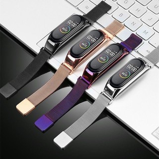 ภาพหน้าปกสินค้าพร้อมส่ง สายเเม่เหล็ก สายรัด mi band 4 3  xiaomi miband 3 4 สายเสริม สายเปลี่ยน ถูกมาก mi band 4 miband3 ที่เกี่ยวข้อง