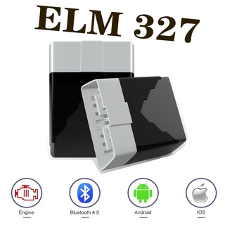 Elm327 OBD V4.0 เครื่องสแกนเนอร์ตรวจสอบความผิดพลาดของเครื่องยนต์ บลูทูธ OBD2 สําหรับ IOS Android