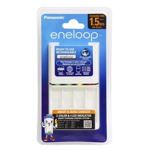 เครื่องชาร์จถ่าน-1-5ชม-panasonic-เฉพาะเครื่องชาร์จ-ถ่าน-eneloop-aaa-800mah-4ก้อน-จำนวน-2-แพ็ค