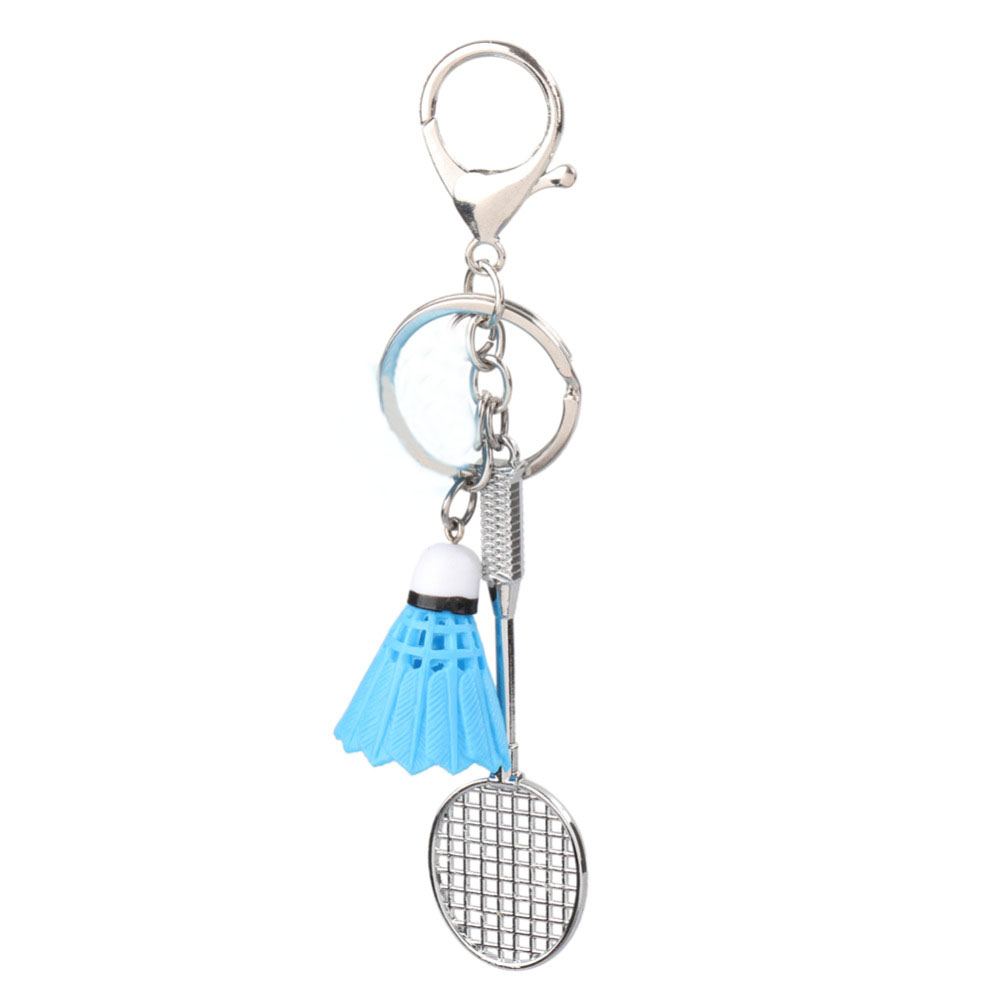 ภาพหน้าปกสินค้าPEWANY Cute Badminton Racket Key Chain 1PCS Key Holder Badminton Pendant Keyring Accessories Bag Car Decor Mini Colorful Women Men Fashion Key Ring Keyfob/Multicolor จากร้าน pewany.th บน Shopee