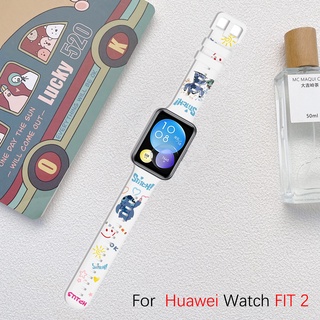 สินค้า สายนาฬิกาข้อมือซิลิโคน ลายน่ารัก แฟชั่น สําหรับ Huawei watch Fit 2