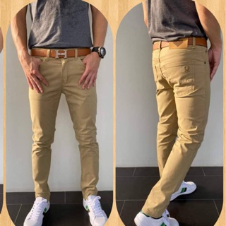 สินค้า 🔥New กางเกงขายาวผู้ชาย ทรงเดฟ(ผ้ายืด)เนื้อไม่หนามาก ใส่สบาย รุ่น907 ไซซ์28-44