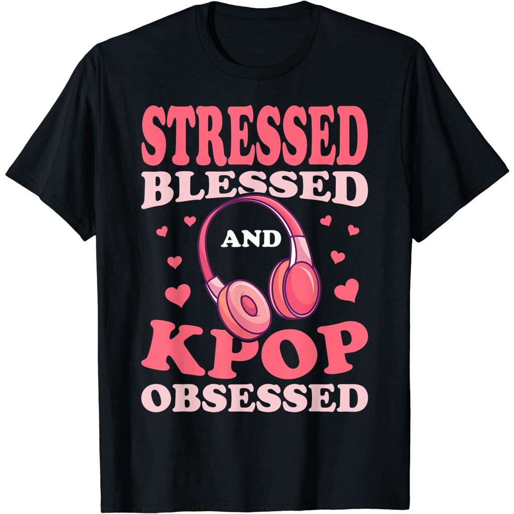 เสื้อยืดโอเวอร์ไซส์เสื้อยืด-พิมพ์ลาย-kpop-obesessed-สไตล์เกาหลี-สําหรับผู้ใหญ่s-3xl