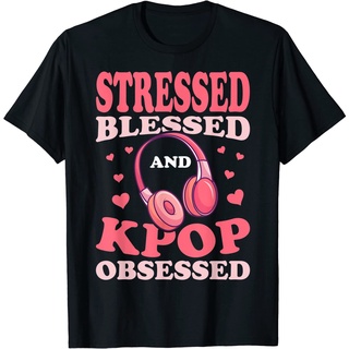 เสื้อยืดโอเวอร์ไซส์เสื้อยืด พิมพ์ลาย KPop Obesessed สไตล์เกาหลี สําหรับผู้ใหญ่S-3XL