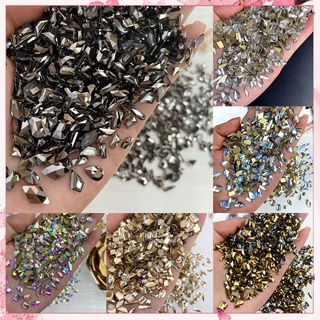 &lt;Sale&gt; 50Pcs/Bag Nail Art Rhinestone 3D Geometric Shaped Glitter Manicure Accessories