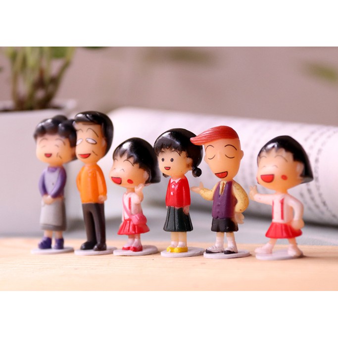 ครอบครัวมารููโกะ-ตุ๊กตาฟิกเกอร์-figure-model-maruko-โมเดล-ขนาดประมาณ-4-5ซม-น่ารักมากๆ