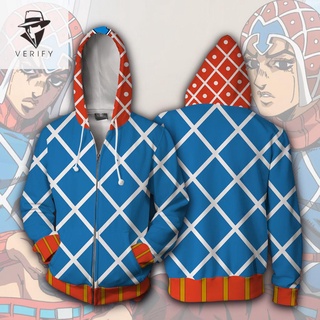 JOJO s Bizarre Adventure Gerd Mista 3D พิมพ์เสื้อกันหนาว pullover hoodie คอสเพลย์