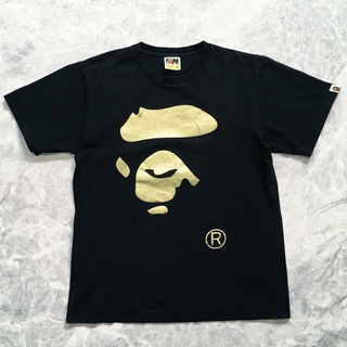 [S-5XL] เสื้อยืดแฟชั่น พิมพ์ลายกราฟฟิค Bape a bsucks โลโก้ใบหน้า ทรงสลิมฟิต สําหรับผู้ชาย วันพ่อ