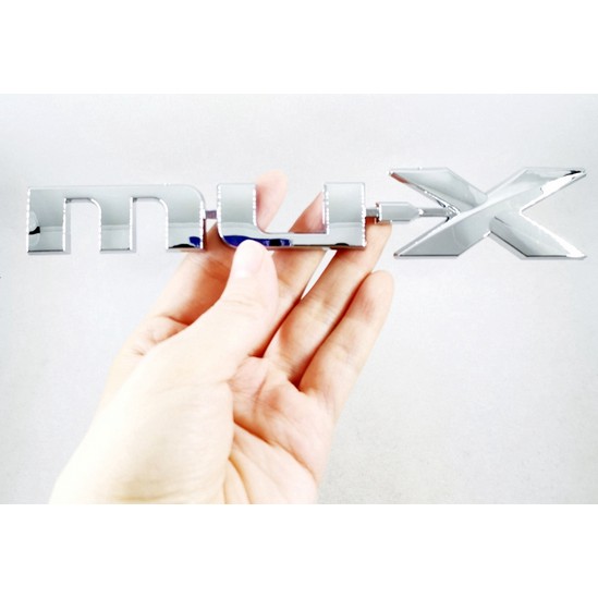 MUX MU-X Logo Letter Car Auto Side Rear Trunk Emblem Sticker Badge ...
