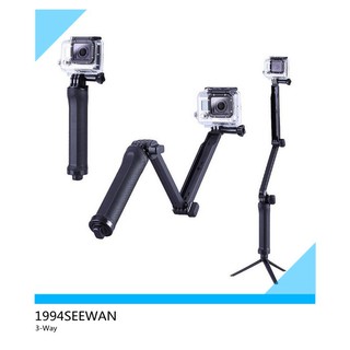 ภาพหน้าปกสินค้าไม้ 3 Way Gopro Three-way Tripod แขนยี่นมือจับ ขาตั้งกลัอง Gopro / Xiaomi / SJCAM ที่เกี่ยวข้อง