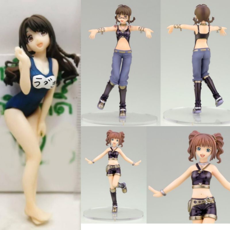 แท้-มือ2-bandai-the-idolmaster-cinderella-girls-akizuki-akira-adachi-mirano-naoki-nishimura-ผม-สี-น้ำตาล-sexy