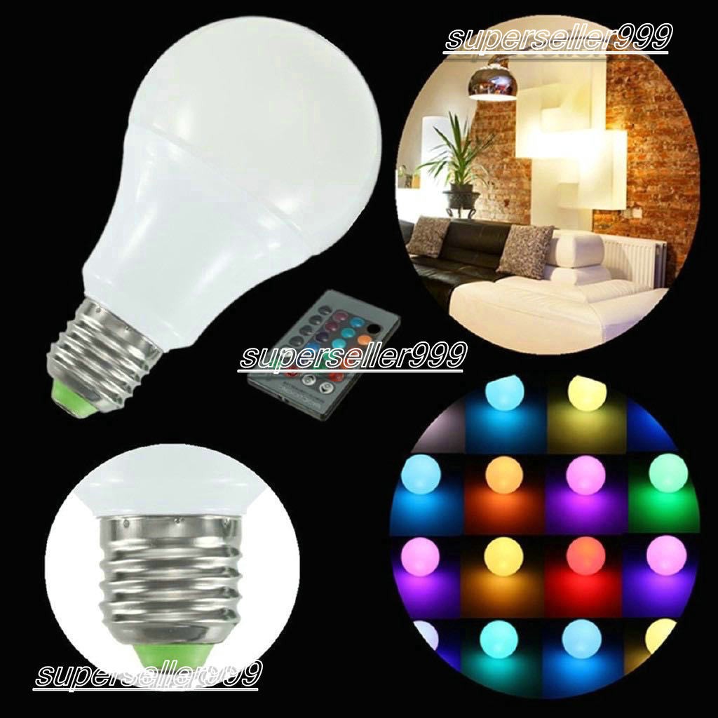 superseller999Bling New E27 Dimmable RGB LED light Color Changing Bulb ...