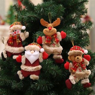 จี้ตุ๊กตาซานตาคลอส สโนว์แมน สําหรับแขวนตกแต่งบ้าน เทศกาลคริสต์มาส 2023