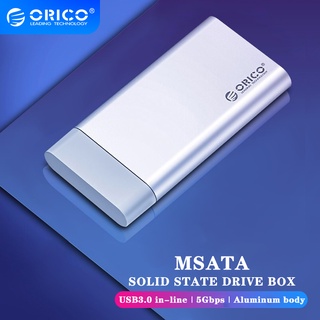 ภาพหน้าปกสินค้าOrico mSATA SSD Enclosure สกรูอลูมิเนียม USB3.0 5Gbps ความเร็วสูง สําหรับ Windows Linux Mac สีเงิน (MSG-U3) ที่เกี่ยวข้อง