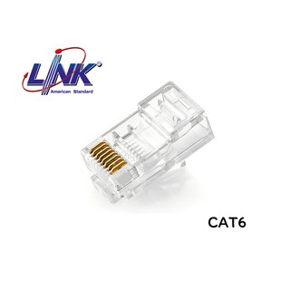 หัวแลนสำหรับต่อสาย CAT6 ตัวผู้ US-1002 /US-1062-4 Link แท้ 100% 🎉🎉 ถุงละ 10 ตัว🔮🔮