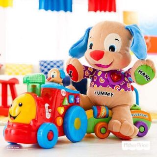 ตุ๊กตา TUMMY Fisher-Price Laugh &amp; Learn Love to Play 
ปรับได้ 2โหมด
โหมดเพลง โหมดการเรียนรู้