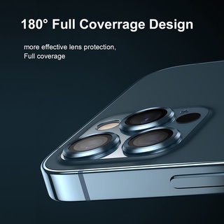 ภาพขนาดย่อของภาพหน้าปกสินค้าตัวป้องกันเลนส์กล้อง สำหรับ iPhone 15 14 13 12 11 Pro Max ตัวป้องกันเลนส์ พรีเมี่ยม HD กระจกนิรภัย แหวนโลหะ เลนส์ฝาครอบหน้าจอฟิล์ม จากร้าน shunfu.th บน Shopee ภาพที่ 5