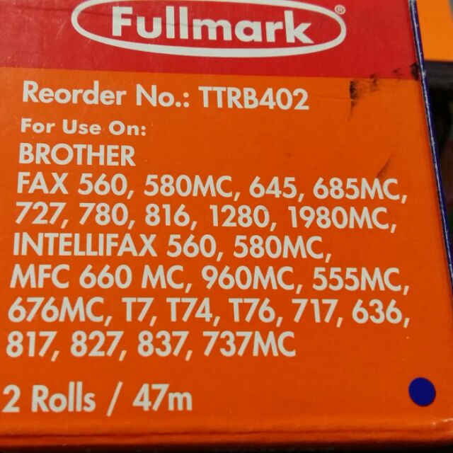 ผ้าหมึกเครื่อแฟกซ์-brother-fullmark-แท้-100