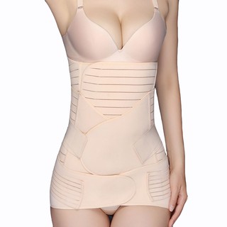 3 in 1 ท้อง / หน้าท้อง / กระดูกเชิงกรานหลังคลอดเข็มขัดร่างกายการกู้คืน Shapewear ท้องเอวบาง Cinchers ระบายอากาศเอวเทรนเน