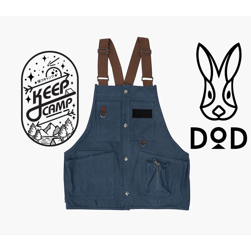 DOD べべべノヴェスト ネイビー DOD Camping Vest Navy - BEBEBE NO