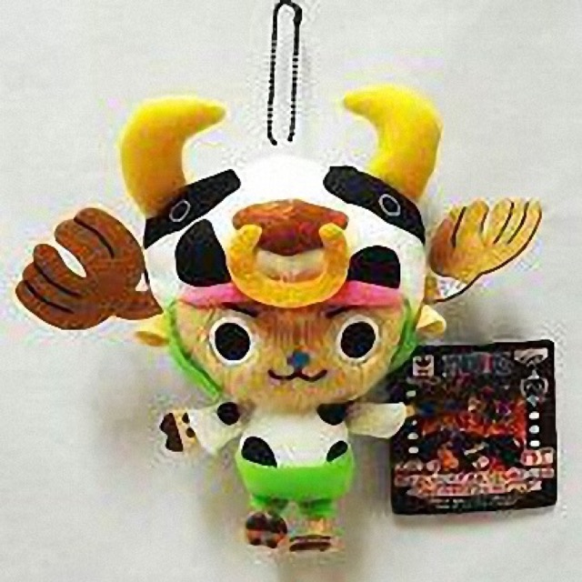 แท้-100-จากญี่ปุ่น-พวงกุญแจ-one-piece-film-z-cow-tony-tony-chopper-cell-phone-charm